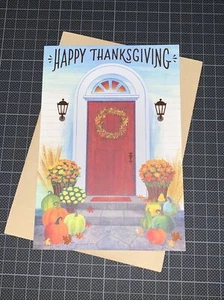 Tarjeta de Acción de Gracias distintiva: Salud Felicidad Amor Grandes Bendiciones Llena tu Hogar - Imagen 1 de 7