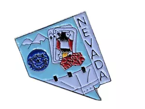 Nevada Glücksspiel Casino Pin Pinback Emaille Hut Krawatte Revers Reise Souvenir - Bild 1 von 5