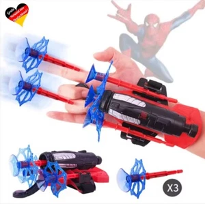 SPIDERMAN HANDSCHUH Spiderman Kostüm Zubehör Accessoire Dart Pfeil Spielzeug Set - Bild 1 von 13