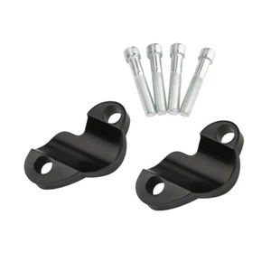 Black 1" Handlebar Riser Extensions For Harley XL1200X Forty-Eight 48 2010-2018 - Picture 1 of 4
