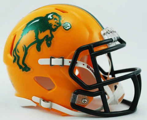 NORTH DAKOTA STATE BISON NCAA Riddell SPEED Authentic MINI Football Helmet NDSU Cover
