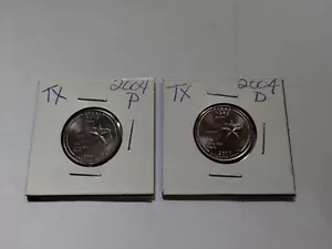 2004 P & D Texas State Quarter Set CHBU unzirkuliert aus US neuwertig Tasche - Bild 1 von 9