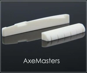 MusicianAtHeart Real Pure BONE NUT and SADDLE Set for GIBSON Acoustic Guitar - Picture 1 of 4