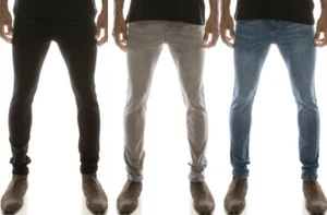 Victorious Mens Super Skinny Fit Stretch Jeans Pants - Picture 1 of 11
