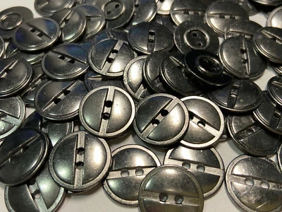 Botón TORNILLO INDUSTRIAL Metal Italiano Acabado Plata Antigua Oscura 11,15,18,23mm   Foto 1 de 4