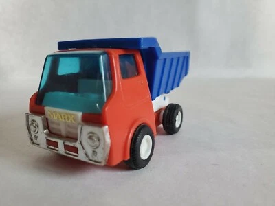 Vintage Marx Toys Plastic Dump Track 4" Red White Blue - Image 1 of 4