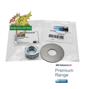 OEM Land Rover Defender Lenkung Drop Arm Mutter & Scheibe STC874 NT614041L - Bild 1 von 2