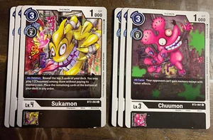 Digimon x3Chuumon BT3-061 Common x3Sukamon BT3-063 (NM-M) - Bild 1 von 1