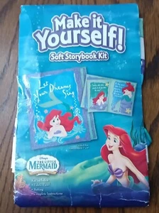Disney Little Mermaid Ariel Make It Yourself Soft Fabric Story Book Craft Kit - Picture 1 of 2