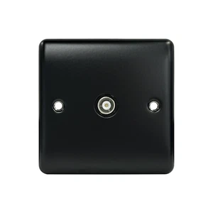 Caradok 1G Coax Socket Matt Black - Picture 1 of 1