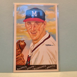 Perez-Steele Master Works Warren Spahn Galleries Postcard #22 - Unsigned - Picture 1 of 2