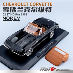 Norev 1:18 Chevrolet Corvette Stingray 1963 Convertible Simulation Alloy Model - Picture 1 of 12