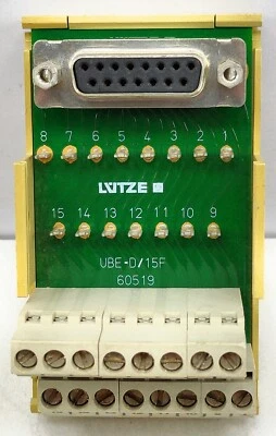 Lutze UBE-D/15F 710 854 Terminal PCB MFC Interface 60519 - Image 1 of 4