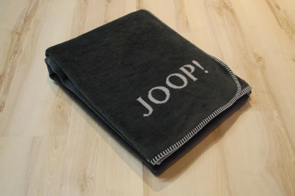 JOOP! Plaid UNI-Doubleface 150x200cm Wohndecke - Anthrazit/Ash