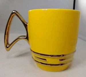 Star Trek Coffee Mug 22 oz Ergonomic Handle.Yellow/Gold-NCC-1701 USS ENTERPRISE - Picture 1 of 10