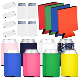 50pcs Foldable Blank Can Stubby Cooler Holder Sleeve Sublimation Heat Transfer - Picture 1 of 20