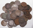 1859-1909 One roll of 50 Indian Head Cents , Mixed dates and grades , Circulated