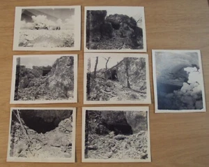 VTG 1940's WWII Snapshot ORIGINAL Photo Lot~1st MARINE Division~JAPANESE CAVES~ - Picture 1 of 11
