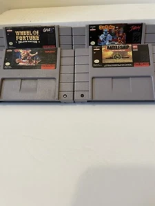 1991 Super Nintendo Games 8 Cartridge Lot - Picture 1 of 4