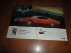 Vintage Two Page Ford Cobra Ad 1969 "Money Where The Muscle Is"
