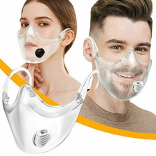 Face Shield Safety Clear MaskVisor Protection Face Mounth Sheild Transparent UK
