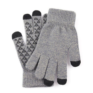Fleece Thicken Touch Screen Wool Knitting Cashmere Gloves Men's Knitted Gloves