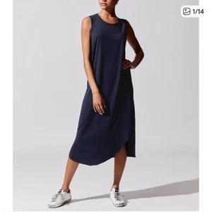 Frank & Eileen Tee Lab Relaxed Tanktop-Kleid mit asymmetrischem Saum dunkelblau S - Bild 1 von 8