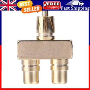 RCA AV Audio Video Splitter Adapter 1 Male to 2 Female Converter Connector . - Picture 1 of 3