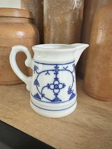 Winterling Bavaria small creamer Pitcher Strawflower Blue White Germany 3.5 in. - Picture 1 of 10