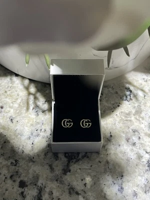 Pendientes Gucci GG Oro Marmont Auténticos Estampados Joyería Aretes Pendientes Foto 1 de 2