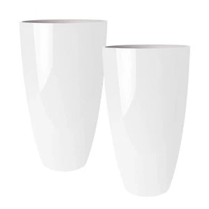 Plant Pots 2 Pack - Modern Indoor/Outdoor Planters for Home Decor - Weather-R... - Picture 1 of 8