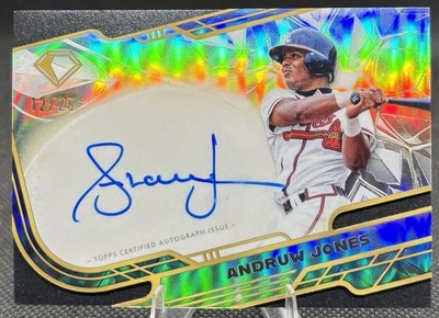 Andruw Jones 2025 Topps Diamond Icons Cromo Automático/25 Braves Foto 1 de 2