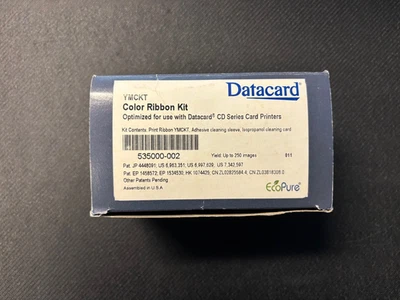 Genuine  Datacard 535000-002 - YMCKT Color Ribbon Kit/ 250 Prints - Image 1 of 3