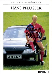 Autogrammkarte Fußball, Hans Pflügler, Bayern München, Autogramm - 10886232 - Picture 1 of 2
