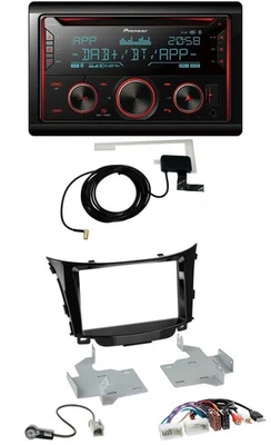 Pioneer 2DIN MP3 DAB USB CD Bluetooth Autoradio für Hyundai i30 ab 2012 AUX USB - Bild 1 von 4