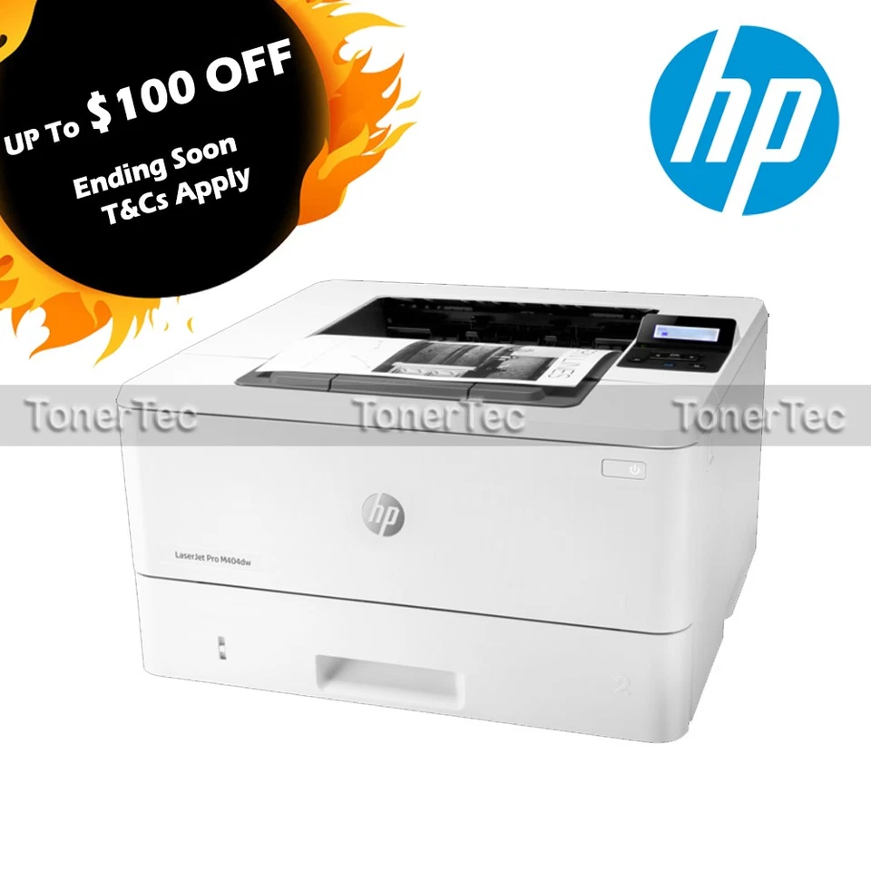 HP LaserJet Pro M404dw Wireless Black & White Laser Printer+Duplex 38ppm W1A56A - image 1 of 1