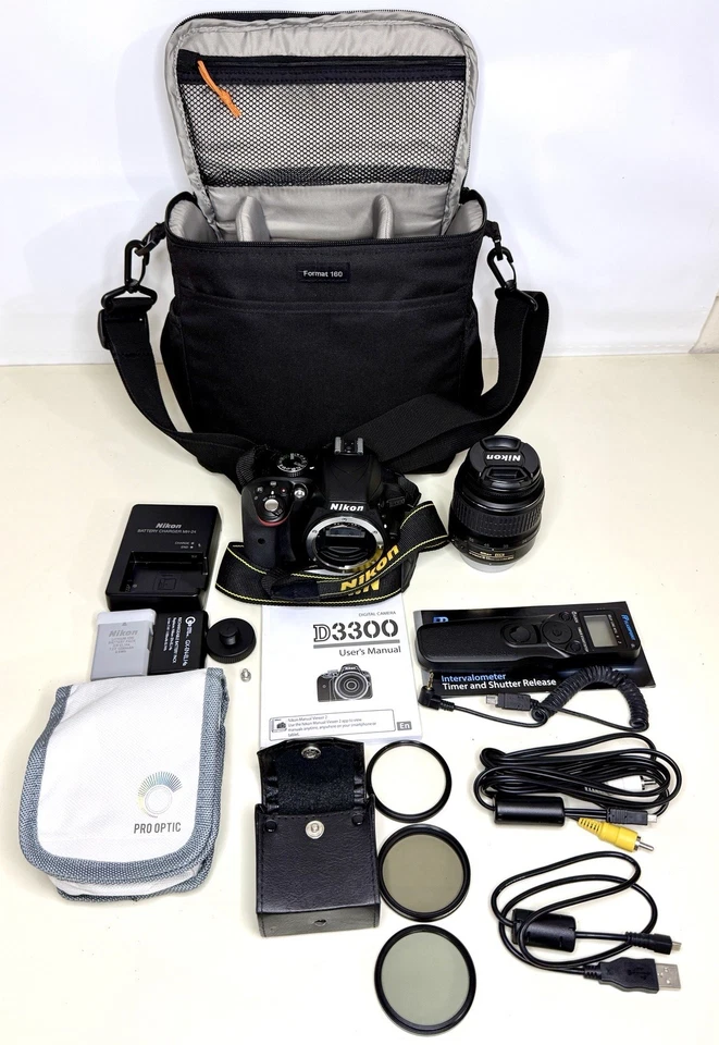 Nikon D3100 Digital SLR Camera 18-55MM Lens Accessories Case For Parts or Repair - Image 1 of 4