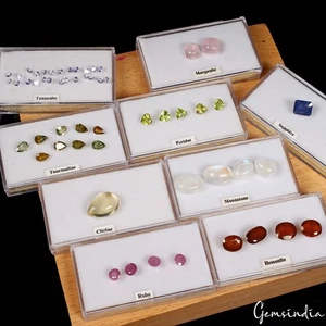 55 Pcs Estate Genuine Semi Precious Loose Mix Cut Multi Gemstones Lot Collection - Picture 1 of 6