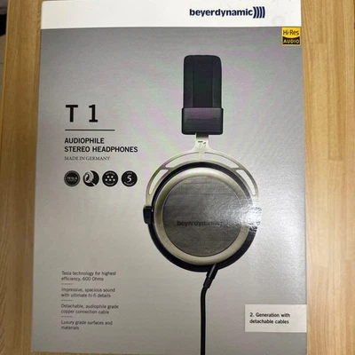 Beyerdynamic T1 2ª Generación Audiófilo Auriculares Negro - Imagen 1 de 4