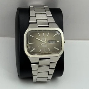 38mm Men’s Rare Vintage Rotary TV Case Automatic Swiss Date Watch PARTS REPAIR - Picture 1 of 23