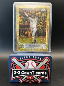 2022 Topps Chrome Update Series Sapphire- Jurickson Profar #US69 Gold  01/50 - Picture 1 of 3