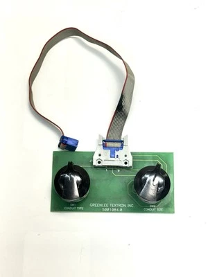 GREENLEE 855 SELECTOR SWITCH CIRCUIT BOARD CONDUIT PIPE BENDER TESTED 5-14 #1 - Image 1 of 2