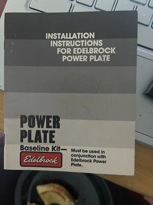 Folleto de instrucciones de instalación EDELBROCK POWER PLATE Foto 1 de 2