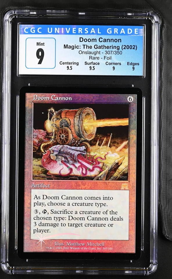DOOM CANNON Onslaught Foil Rare CGC 9 Q++ MTG [Nostalgium] - Image 1 of 2