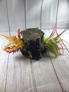 AQUARIUM 5”(H) x 5” L(W) NATURAL LOOKING TREE STUMP & PLANT TANK HIDEAWAY DECOR - Picture 1 of 16