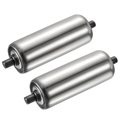 Paquete de 2 rodillos transportadores de 2" de diámetro 6" de acero inoxidable transmisión por gravedad Foto 1 de 4