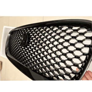 BLK Front Upper Radiator Grille Mesh Grill For Jaguar XF XFR 2016 2017 2018 - Picture 1 of 15