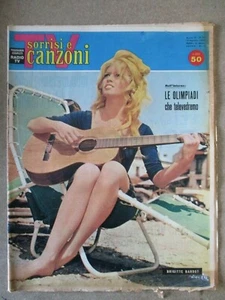 TV SORRISI E CANZONI NUMERO 33 ANNO 1960 COPERTINA BRIGITTE BARDOT  - Picture 1 of 1