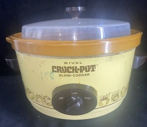 Rival 3350 5 Quart Crock-Pot Slow Cooker Removable Stoneware Working - Picture 1 of 11