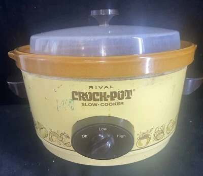 Rival 3350 5 Quart Crock-Pot Slow Cooker Removable Stoneware Working - Image 1 of 4